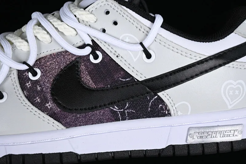 All categories Nk SB Dunk series Nk SB Dunk Low low-top sneakers Nk Dunk Low Panda Prank-Love Cashew Flower SB strap casual sneakers DJ6188-002
